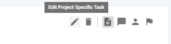 edit project-specific task