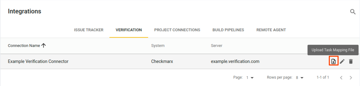 custom task mapping row