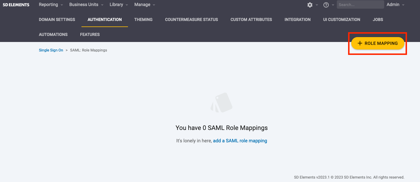 authentication add role mapping fab