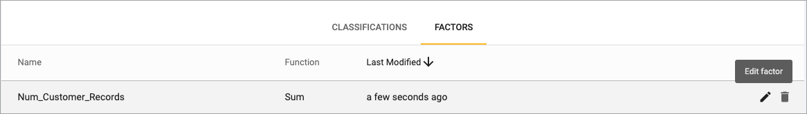 project classification edit factor