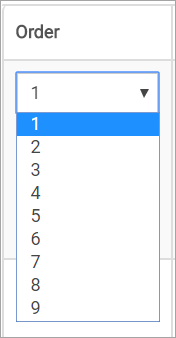 survey reorder dropdown