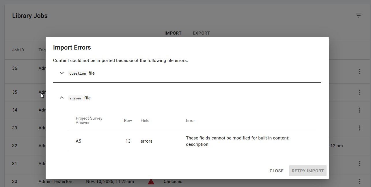 Import Error