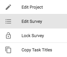 tasks page more menu