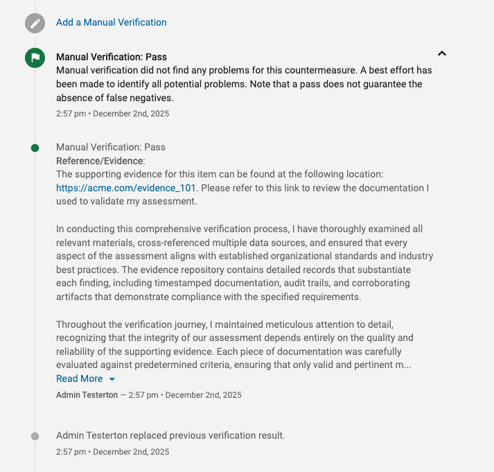 Verification ReadMore